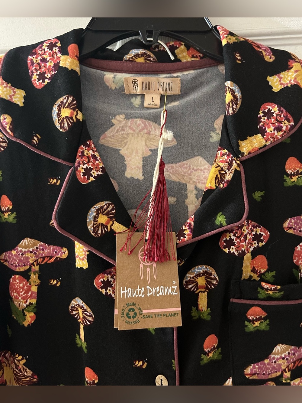 HAUTE DREAMZ Mushroom Lounge Pajama Set - Picture 2 of 11